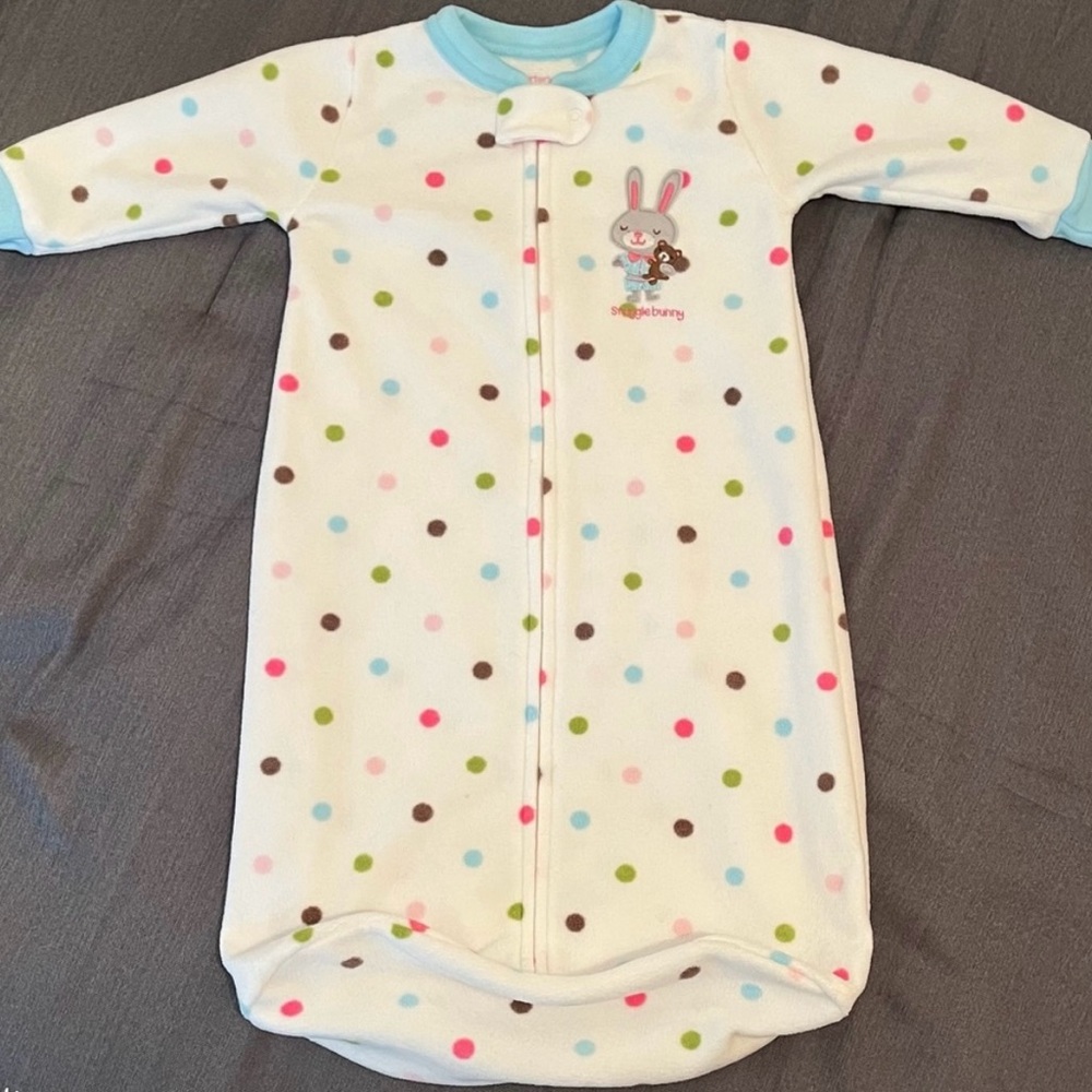 Carter's Baby Girls Polka Dot Snuggle Bunny Sleep bag sack, Size 0-9 months